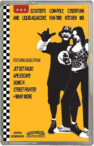 Scooters Low-Poly Cyberfunk and Liquid-Adjacent Fun-Time Kitchen Mix